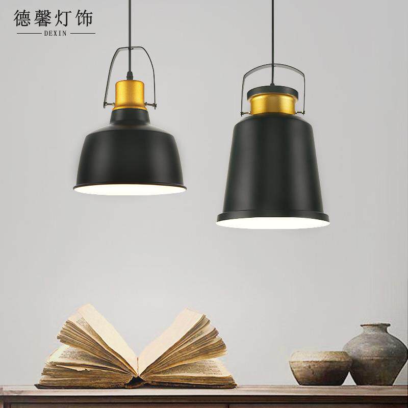 美式loft复古工业风吊灯 咖啡馆餐厅酒吧铝材仿古锅盖单头吊灯