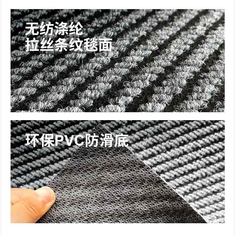 厂家直销商用流滑星AL749235纹毯防地PVC脚垫进门门广告毯入户垫