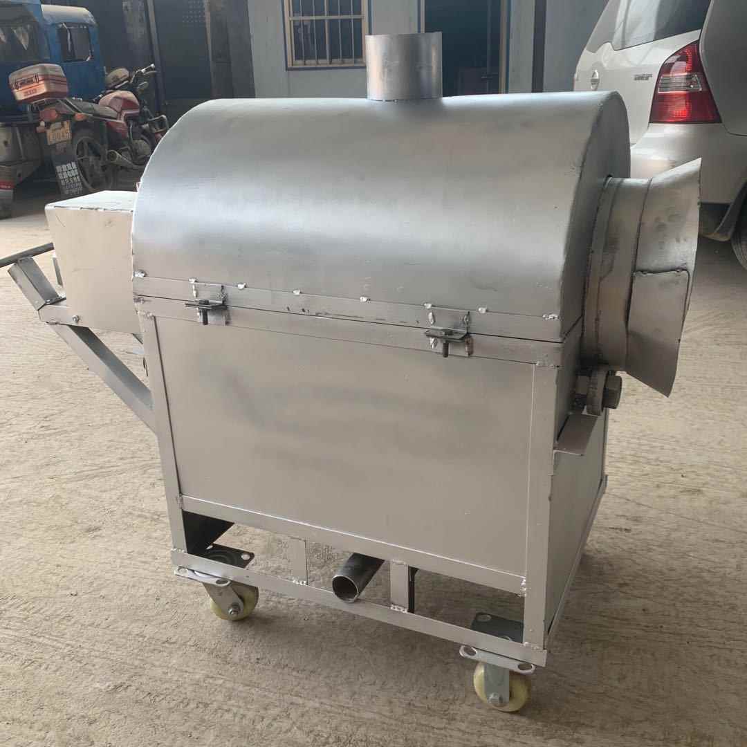 电加热干货店花生瓜子炒货机50斤板栗核桃翻炒机全自动滚筒炒料