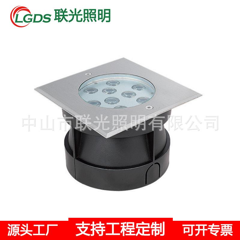 LED嵌入式地埋灯3W6w地脚埋地灯12V防水IP68水下射灯不锈钢地埋灯