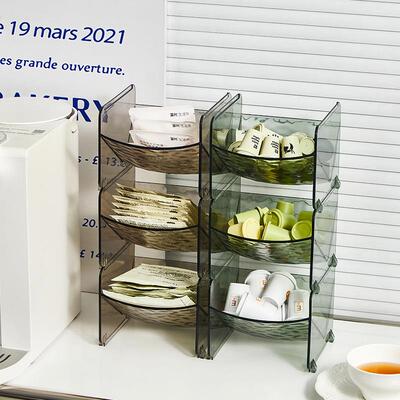 Desktop Coffee Capsule and Tea Bag Stackable Storage Box, Co