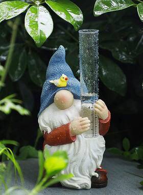 跨境试管测雨器矮人园设计装饰树脂工GZ-002艺品摆园庭林摆件外设