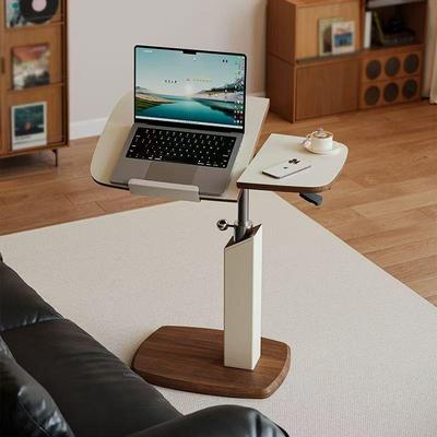 卧室电脑桌旋转床头书桌边桌沙发边几移动茶几桌可移动升降床边桌