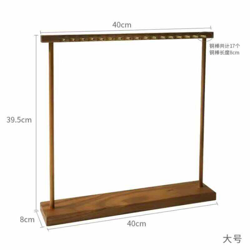 坠首饰家用展示架批发项链挂架收纳吊铁展示手链艺实木架饰品首饰