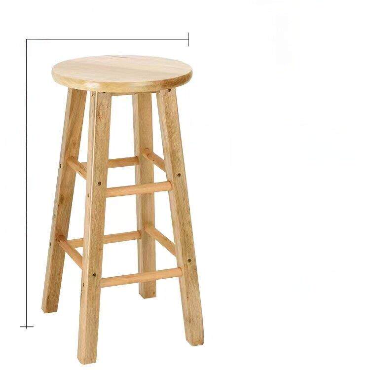 包邮家用吧台椅高脚椅高圆凳巴凳梯凳吧凳实木凳子酒吧椅橡胶木