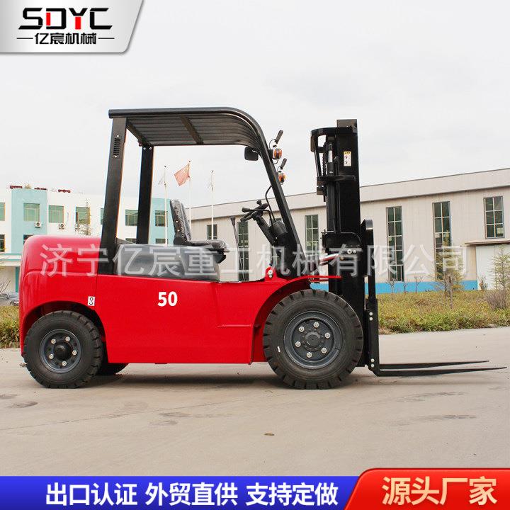 柴油四驱叉车3吨3.5吨5吨多功能工地装卸搬运车平衡重式柴油叉车