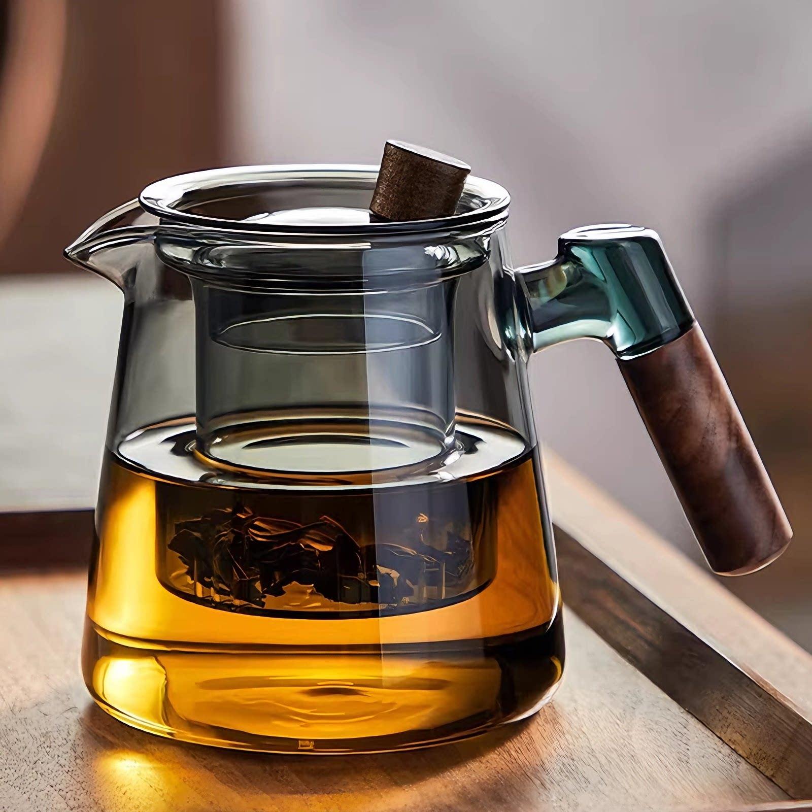 高档泡茶壶加厚玻璃茶壶泡茶家用茶水分离耐高温花茶壶茶具大容量
