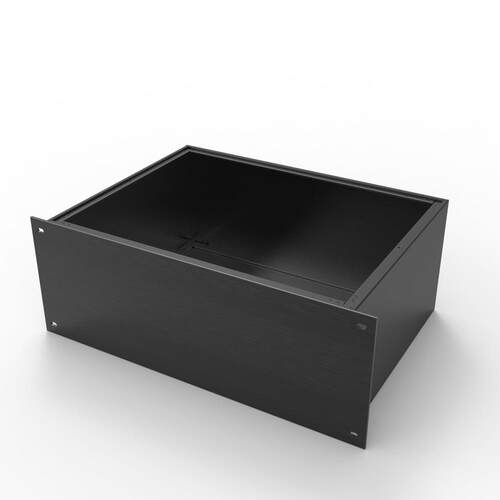 4U-320深铝壳电子产品控制器铝机箱工控仪表铝机箱功放壳体外壳