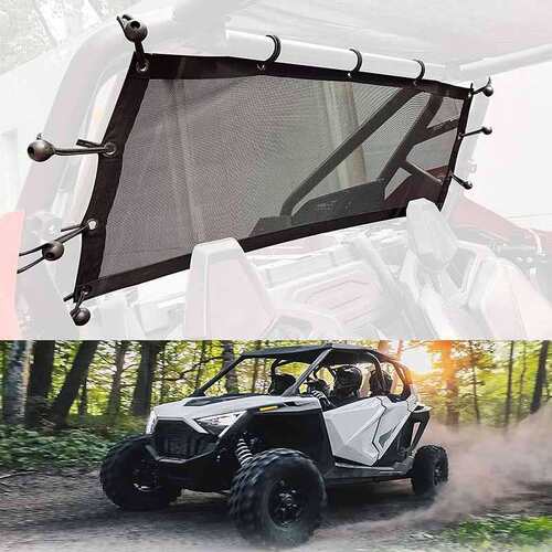 UTV遮阳网与2020 2021 2022Polaris RZR PRO XP兼容后窗防晒网
