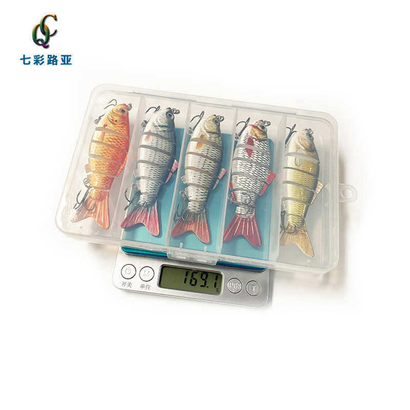厂家直供批发多节路亚鱼饵套装假饵盒装6节仿生翘嘴鲈鱼海钓,户外/登山/野营/旅行用品,活饵/谷麦饵等饵料,淘宝优惠券,粉丝福利购,淘宝优惠卷