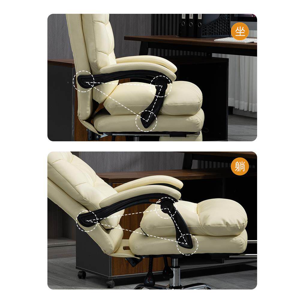 电脑椅026能家用舒适久坐不累功可躺大班休椅午办公书房转多椅