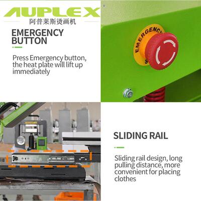 8*8lectric heatpress热压机T恤DTF图案转印机鼠标垫烫钻机压褶