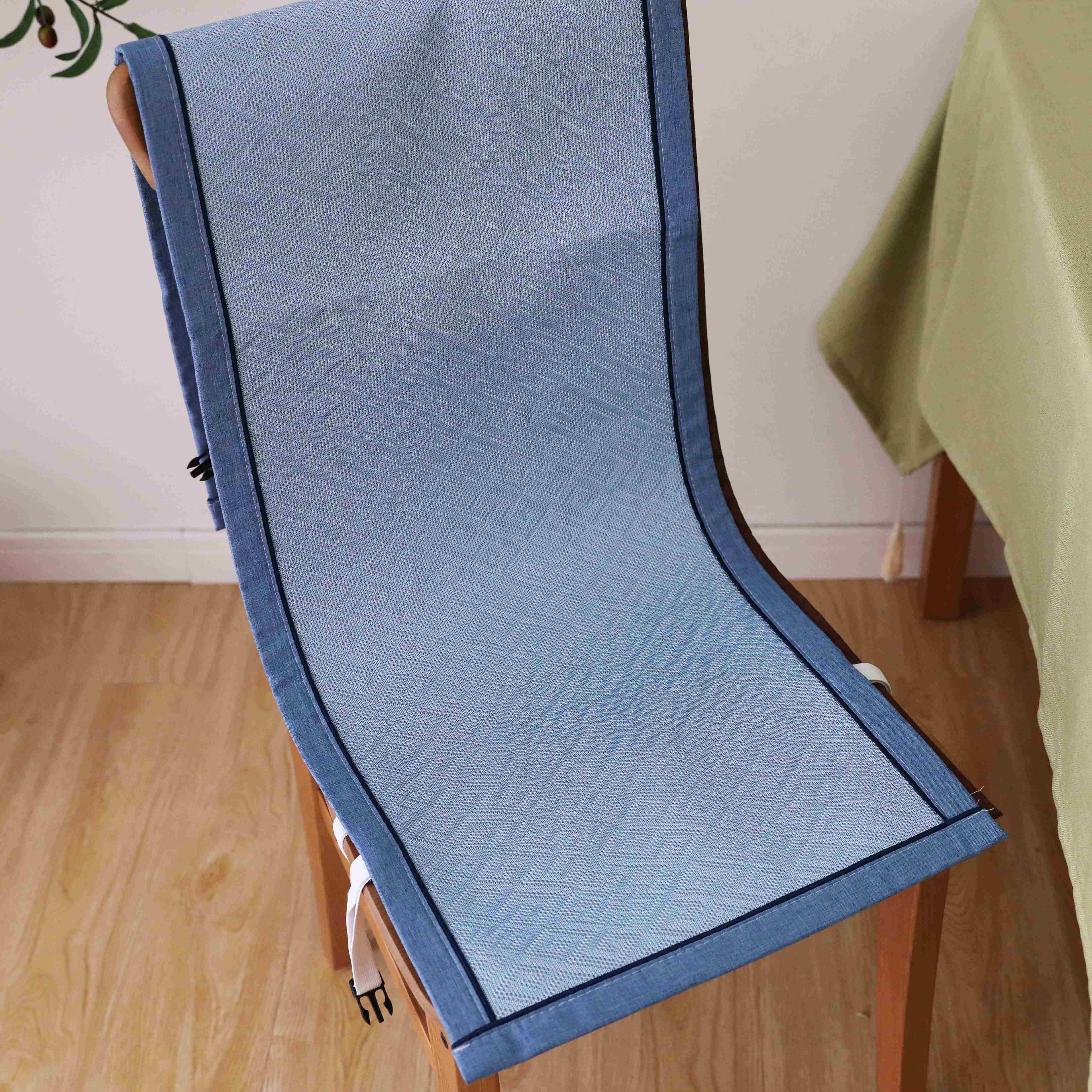 正品夏季凉席椅子坐垫靠垫一连体藤席气冰丝办公室透餐桌椅老板座