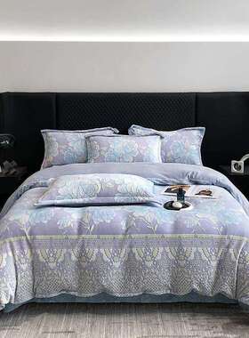 新款加厚5D雕花绒水晶绒四件套韩版宝宝绒秋冬保暖短毛绒被套