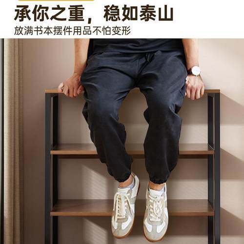 简易收书架落地靠墙书本纳架多桌面小旁架子卧室zwj00390多层功能