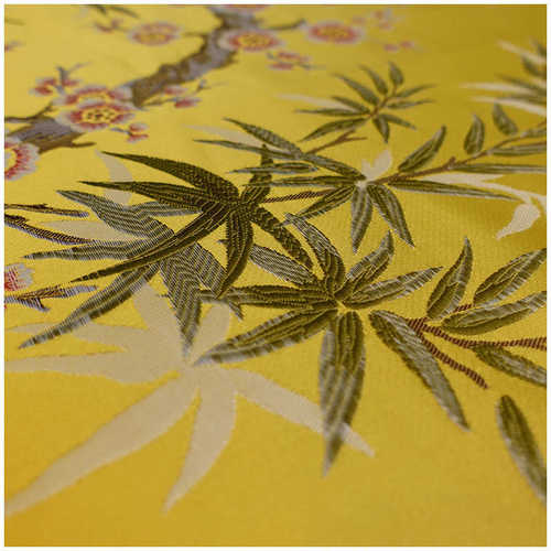 新中式树藤竹梅高精密提花面料红木家具抱枕坐垫沙发布家居面料