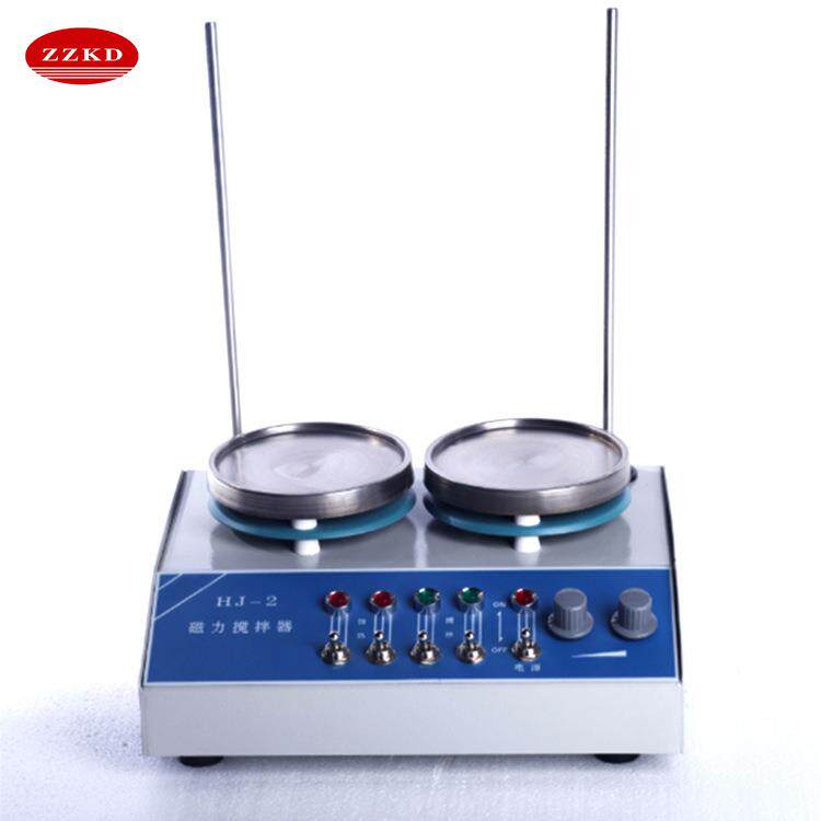 实验室磁力加热搅拌器 HJ-2二联磁力搅拌器恒温调速控温水浴锅