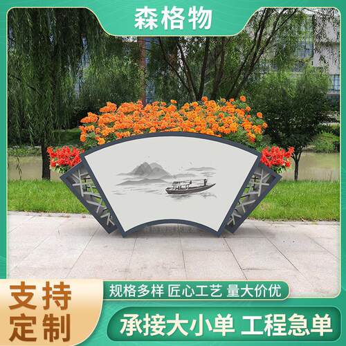 花箱厂家尺寸可选材质不锈钢公路隔离花盆种植花槽批家居简约