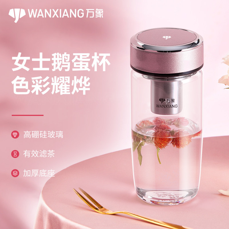 大肚万象玻璃杯水杯口袋高水杯茶杯值杯喝小巧女生颜子女可爱单层