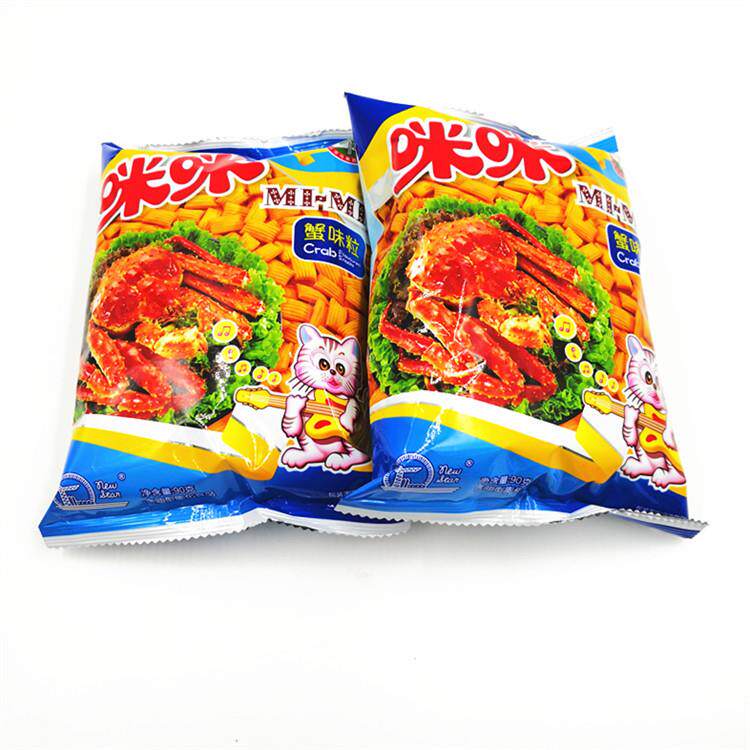 大包装咪咪蟹味粒 虾条2款可选 一箱48包*90G