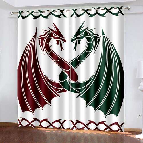 个性印花窗帘中式窗帘客厅卧室俱乐部高遮光隔热黑丝窗帘