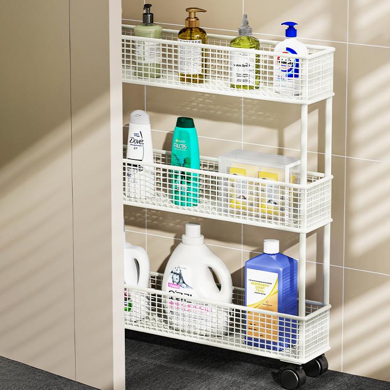 门后置物架浴室卫生间夹缝超薄极窄收纳架缝隙柜家用落地带爽小爽