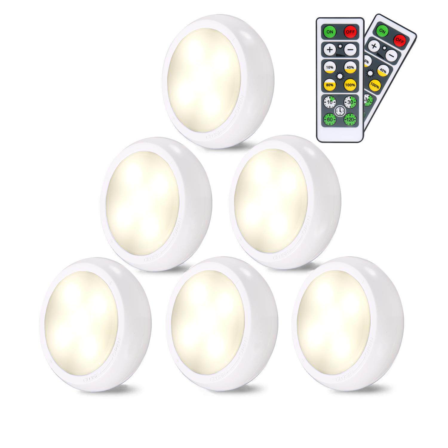 LED遥控小夜灯调光床头壁橱喂奶灯衣柜灯应急灯可遥控橱柜灯礼品