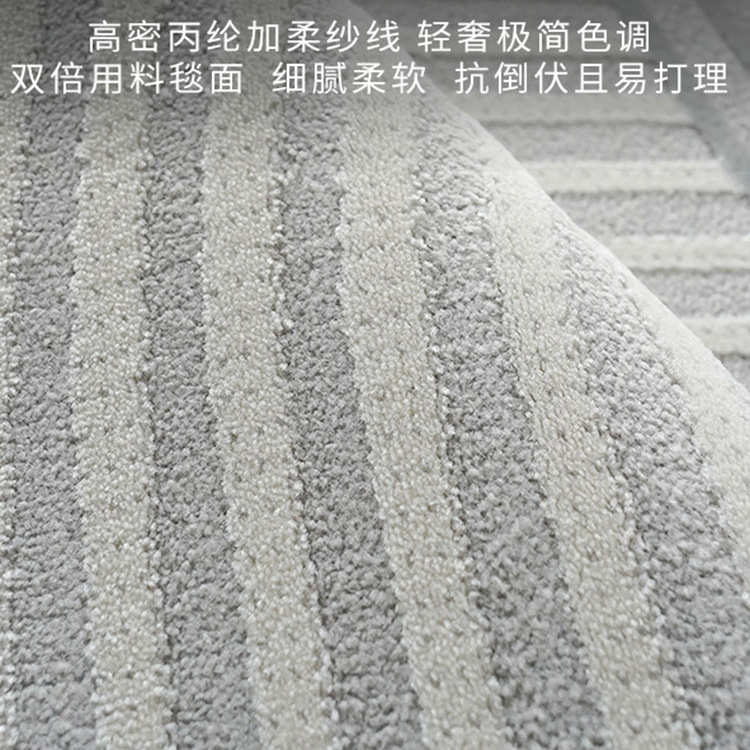 意式轻奢地毯客厅极简高级感沙发茶几毯简约现代卧室满铺土耳其风