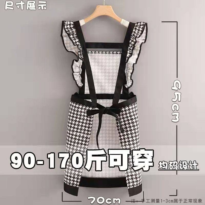 围裙女高颜值网红女士家用棉透气防水防油洋气背带厨房薄款透气,家庭/个人清洁工具,围裙套装,淘宝优惠券,粉丝福利购,淘宝优惠卷