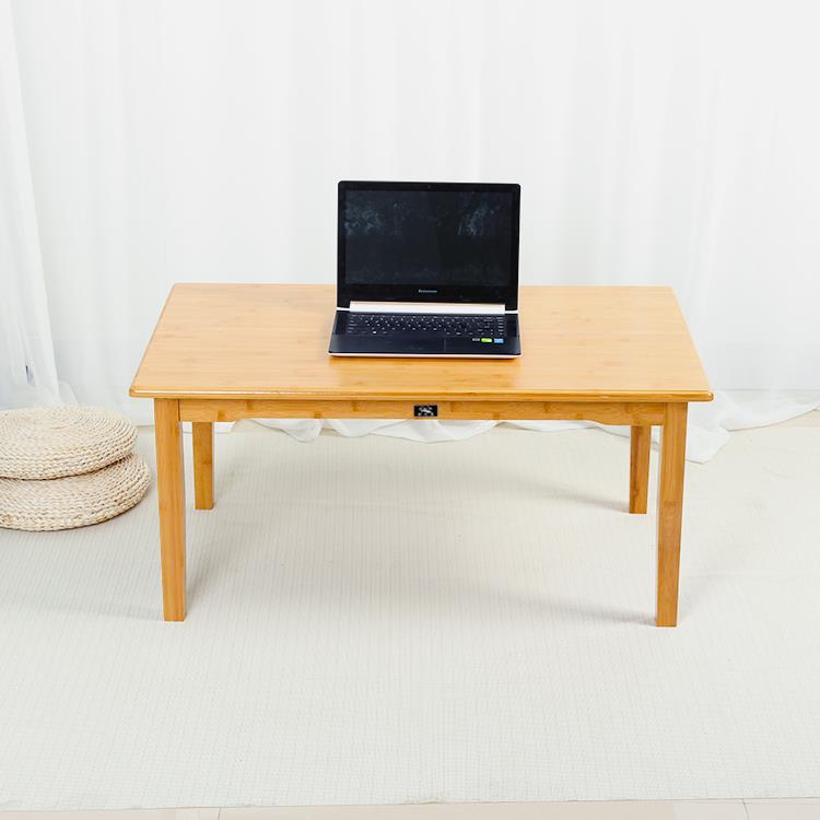 ##形7W楠竹小桌子约家习用餐桌吃OOZ饭桌简实木长方台式电脑桌学