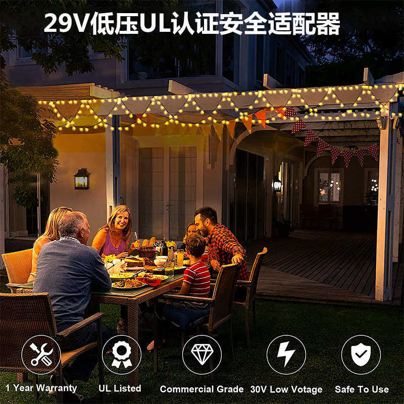 新品LED圣诞节日装饰彩灯交叉半圆形冰条灯皮线串灯窗帘灯串