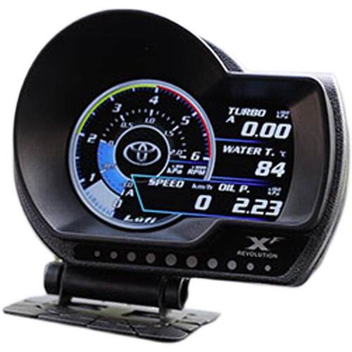 LUFI液晶XF多功能OBD仪表 涡轮转速油温水温时速电压油耗排温油压