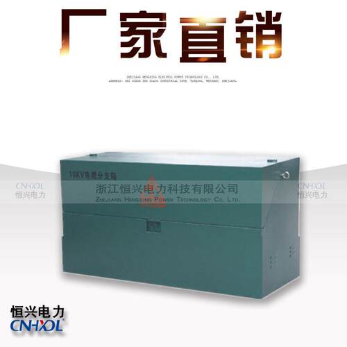 专业生产600A高压电缆美式配电箱12kv户外可装带电显示器一进一出