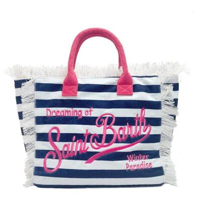 Popular Korean letters tassel canvas bag large-capacity bag