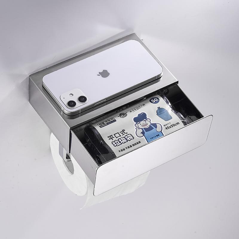 抽拉纸4巾架30不锈钢壁挂式洗手473厕间卷纸架卫生间纸巾盒抽屉纸