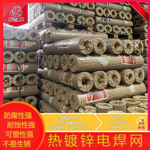 现货批发热钢丝镀锌电焊网建筑外墙保温防锈防护栏焊接铁丝网片