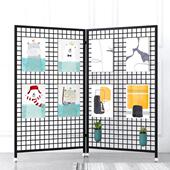可移动折叠推拉装 修隔断校园展会画展超市饰品店幼儿园作品展示架
