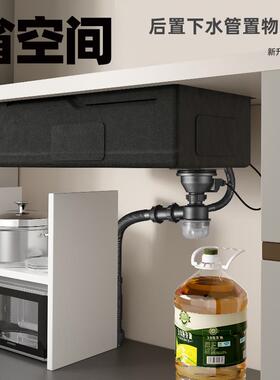 30不家用厨房锈钢单槽手43013工水4槽洗菜盆台上下碗大盆池套餐侧