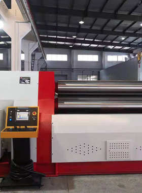 厂家三包W12-20X2000全自动数控液压斜线四辊卷板机卷筒机卷圆机