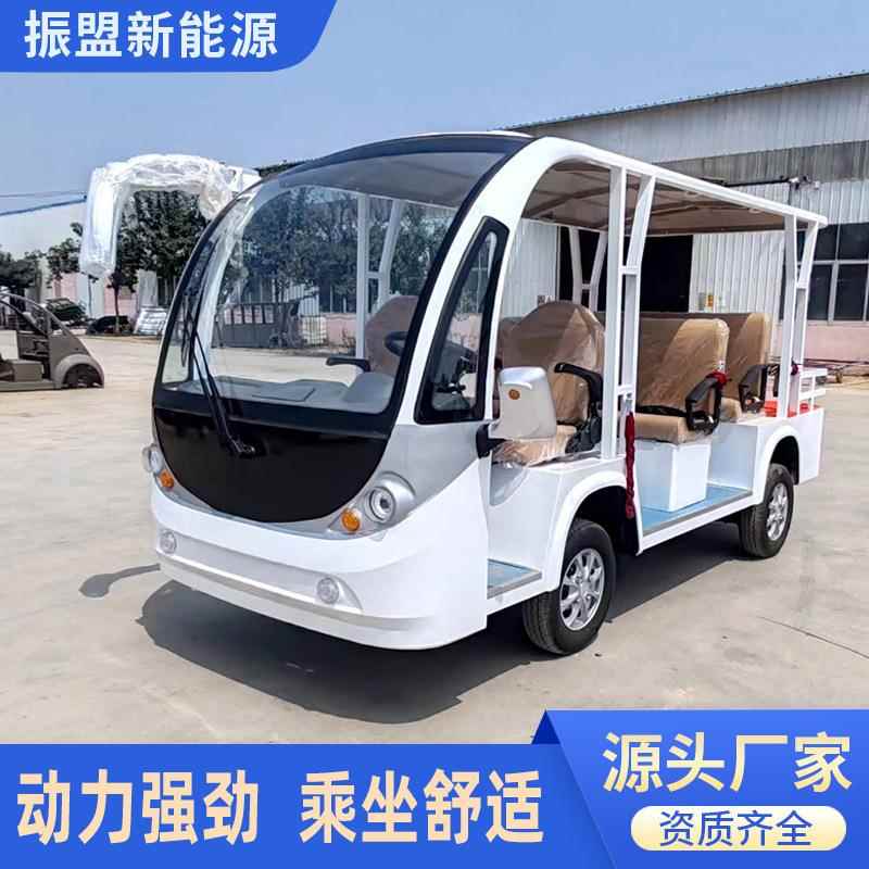 旅游景区电动四轮敞观光车篷8座电动观车楼处光敞篷8座酒售店接待