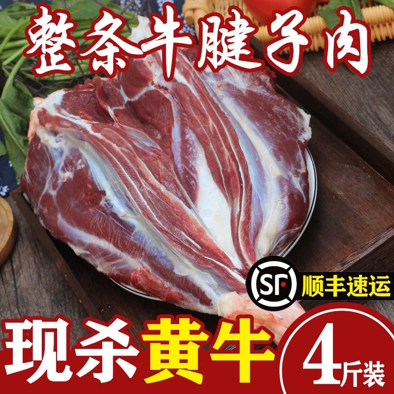 新鲜牛腱子3-4斤装整条牛腱农家散养黄牛肉牛腱肉腱弧新鲜生牛肉