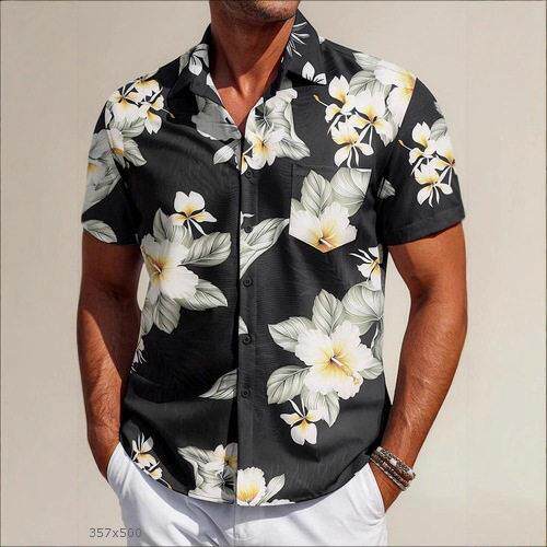 2-Piece Set Men's Various Pattern Print Short Sleeve Pajama