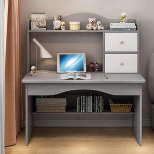 脑桌桌带椅子款 家用学生书写电字带学习桌子宿舍床边办公书架618