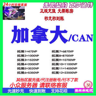 valorant瓦罗兰特北美加拿大服美服点券充值CAN