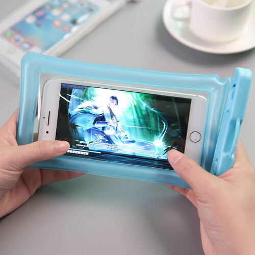 PVC Thickened Phone Protector Case with Rope, Dual Airbag Sw