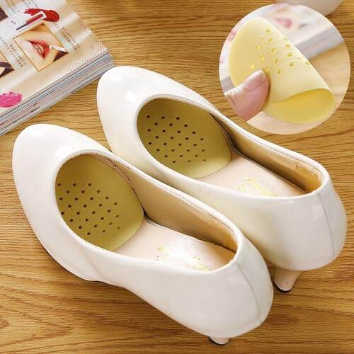 Silicone Forefoot Pads, Half Size Insoles for Women's Shoes,