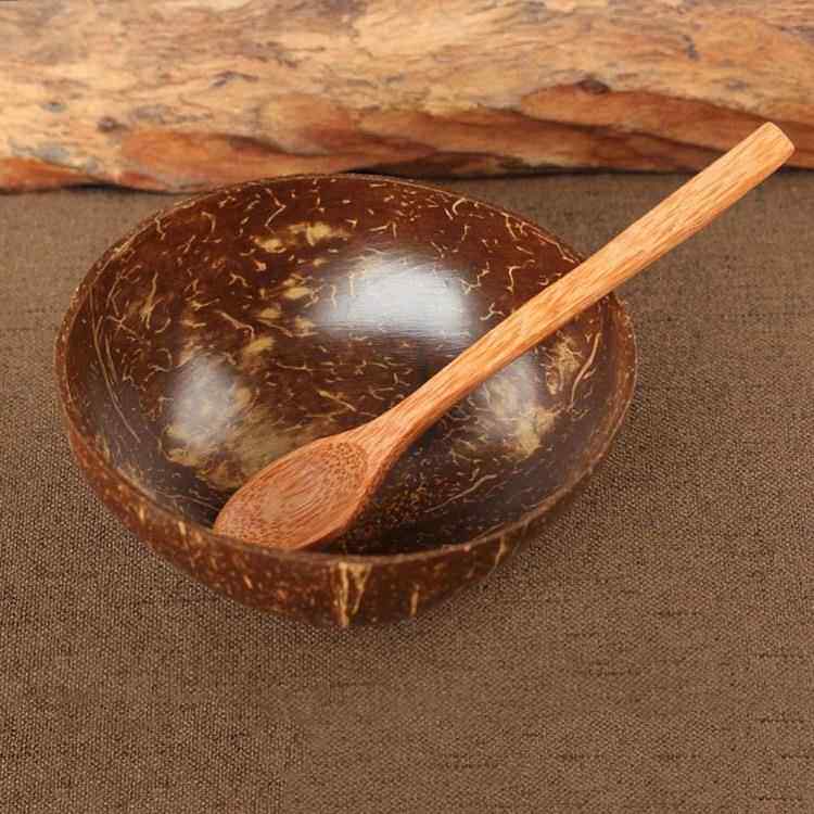 厂家直供椰子壳碗原木椰子碗套装餐具奶昔甜品水果沙拉轻食家用