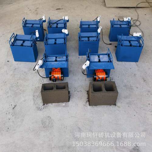 电动手工模具块水泥砖水泥砖模具成本低使用方便的小型制砖机