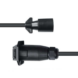 批发7芯一分二美式拖车插头连接线7p美规房车拖车连接延长电源线