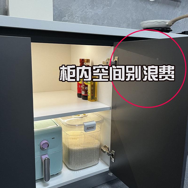 橱柜改造计划！橱柜门收纳置物架壁挂式厨房姜蒜调料盒挂篮收纳架